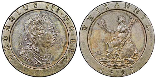 George III 1760-1820 
2 Pence, ... 