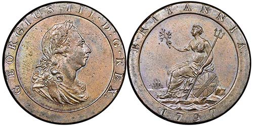 George III 1760-1820 
Penny, SOHO, ... 