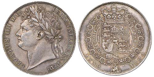 George IV 1820-1830
1/2 Crown, ... 
