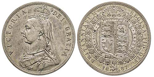 Victoria 1837-1901  
1/2 Crown, ... 