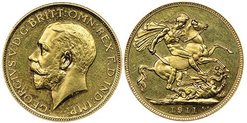 George V 1910-1936
Sovereign, ... 