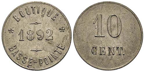La Martinique
Monnaie de ... 