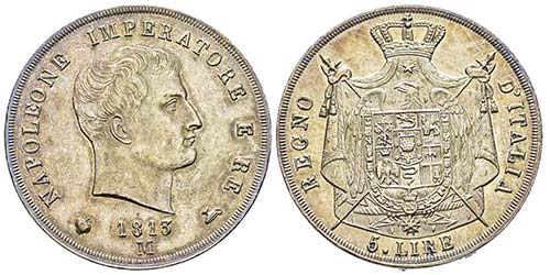 Royaume dItalie 1805-1814
5 Lire, ... 