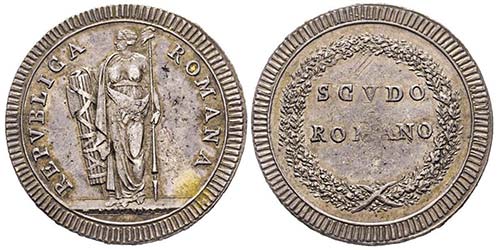 Repubblica Romana 1798-1799
Scudo, ... 