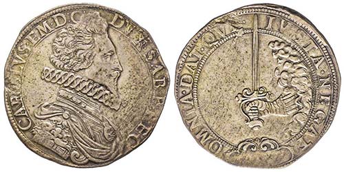 Carlo Emanuele I 1580-1630
Scudo, ... 