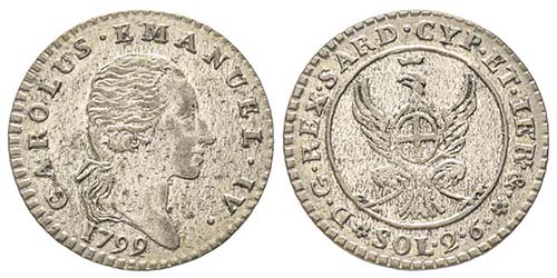 Carlo Emanuele IV 1796-1800
2.6 ... 