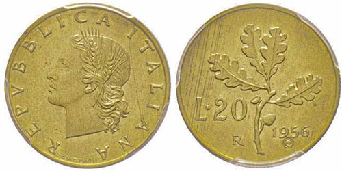 Repubblica Italiana 1946-
20 Lire ... 