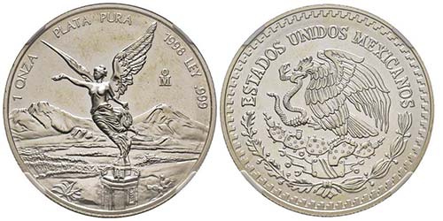 Mexico
1 once argent, 1998, AG ... 