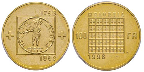 Switzerland
100 Francs, Bern, 1998 ... 