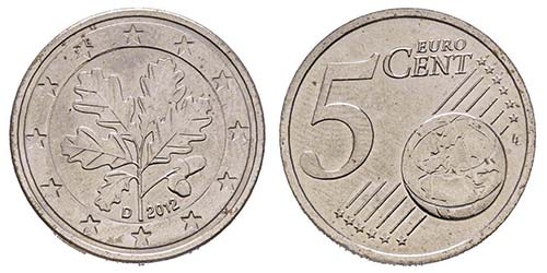 Monnaie de 5 centimes deuro, ... 