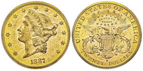 20 Dollars, San Francisco, 1887 S, ... 