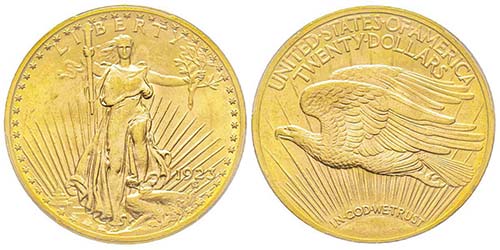 20 Dollars, Philadelphia, 1923, AU ... 