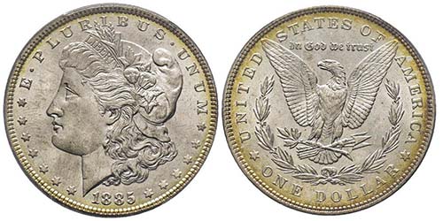 Morgan Dollar, Philadelphia, 1885, ... 