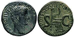 Tiberius 14-37 après J.-C. As, ... 