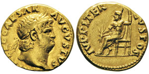 Nero 54-68 après  J.-C.  Aureus, ... 