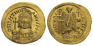 Justinianus 527-565 Solidus, Rome, ... 