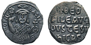 Théophile 829-842 Follis, ... 