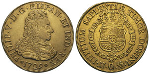 Felipe V 1700-1746 8 escudos, ... 