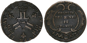 Louis XV 1715-1774 Sol de mines, ... 
