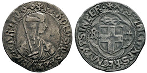 Savoie Charles I 1482-1490 Teston ... 