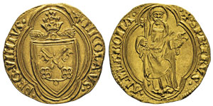 Nicolas V 1447-1455 Ducat, Rome, ... 