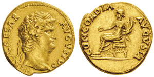 Nero 54-68 après  J.-C.Aureus, ... 