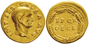 Galba 68-69Aureus, Rome, 68-69, AU ... 