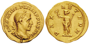 Philippus I 244-249Aureus, Rome, ... 