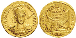 Costantius II 337-361Solidus, ... 