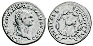 Titus 79-81 Denarius, Rome, 80, AG ... 