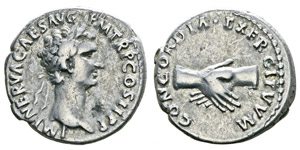 Nerva 96-98 Denarius, Rome, 96, AG ... 
