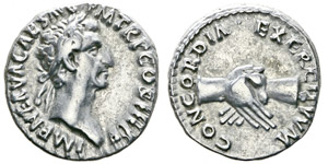 Nerva 96-98 Denarius, Rome, 97, AG ... 