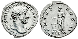 Hadrianus 117-138 Denarius, Rome, ... 