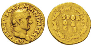Vitellius 69 après J.-C. Aureus, ... 