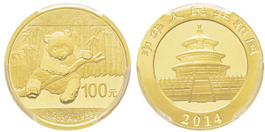 China, 100 Yuan, 2014, AU 7.77 g. ... 
