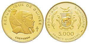 Guinea, 5000 Francs Chephren, ... 