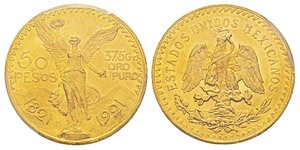 Mexico, 50 Pesos, 1921, AU 41.66 ... 