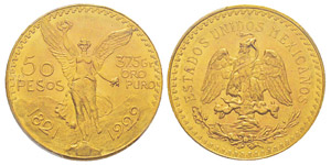 Mexico, 50 Pesos, 1929, AU 41.66 ... 