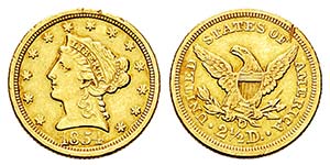 USA 2.5 Dollar, New Orleans, 1854 ... 