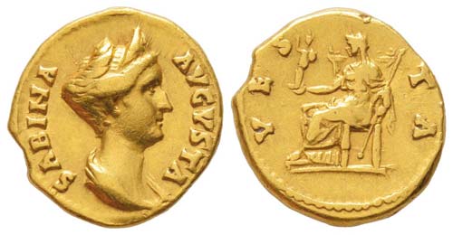 Hadrianus pour Sabina, Augusta ... 