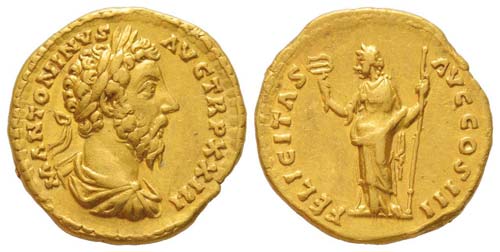 Marcus Aurelius 161-180 Aureus, ... 
