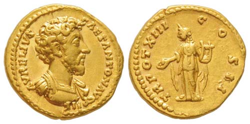 Marcus Aurelius 161-180 Aureus, ... 