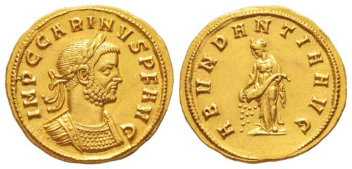 Carinus 284-285 Aureus, Siscia, ... 