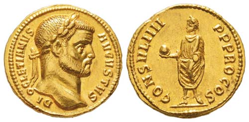 Diocletianus 284-305 Aureus, ... 