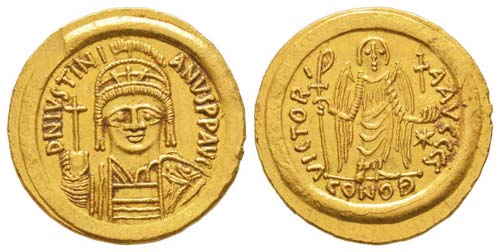 Iustinianus 527-565 Solidus, ... 