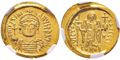 Iustinianus 527-565 Solidus, ... 