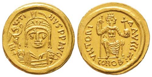 Iustinus II 565-578 Solidus, ... 