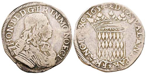 Monaco, Honoré II 1604-1662 Écu ... 