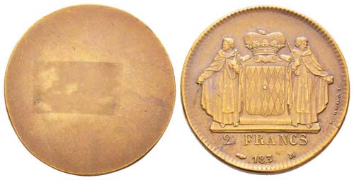 Monaco, Honoré V 1819-1841 Essai ... 
