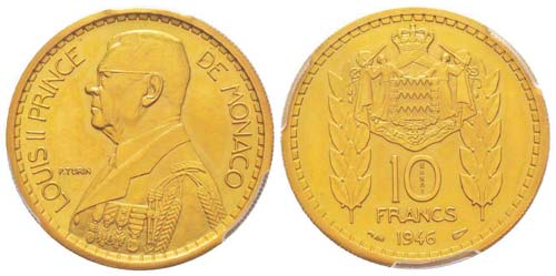 Monaco, Louis II 1922-1949 10 ... 